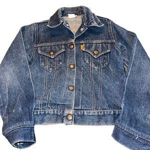 Vintage Levi’s Youth Denim Jacket Size Medium 100% Cotton Made In The USA